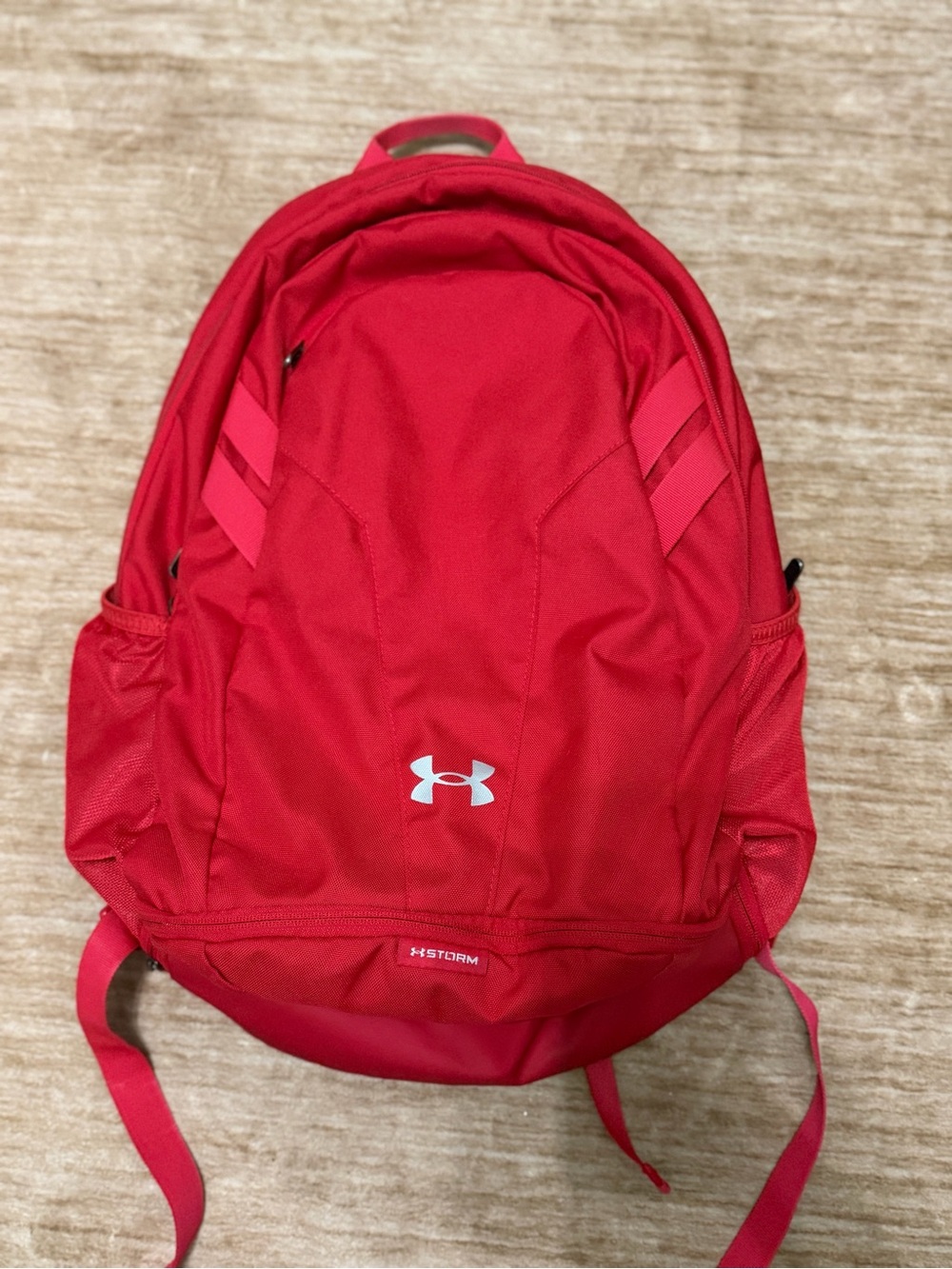 Under Armour Red Backpack with Reflective Logo